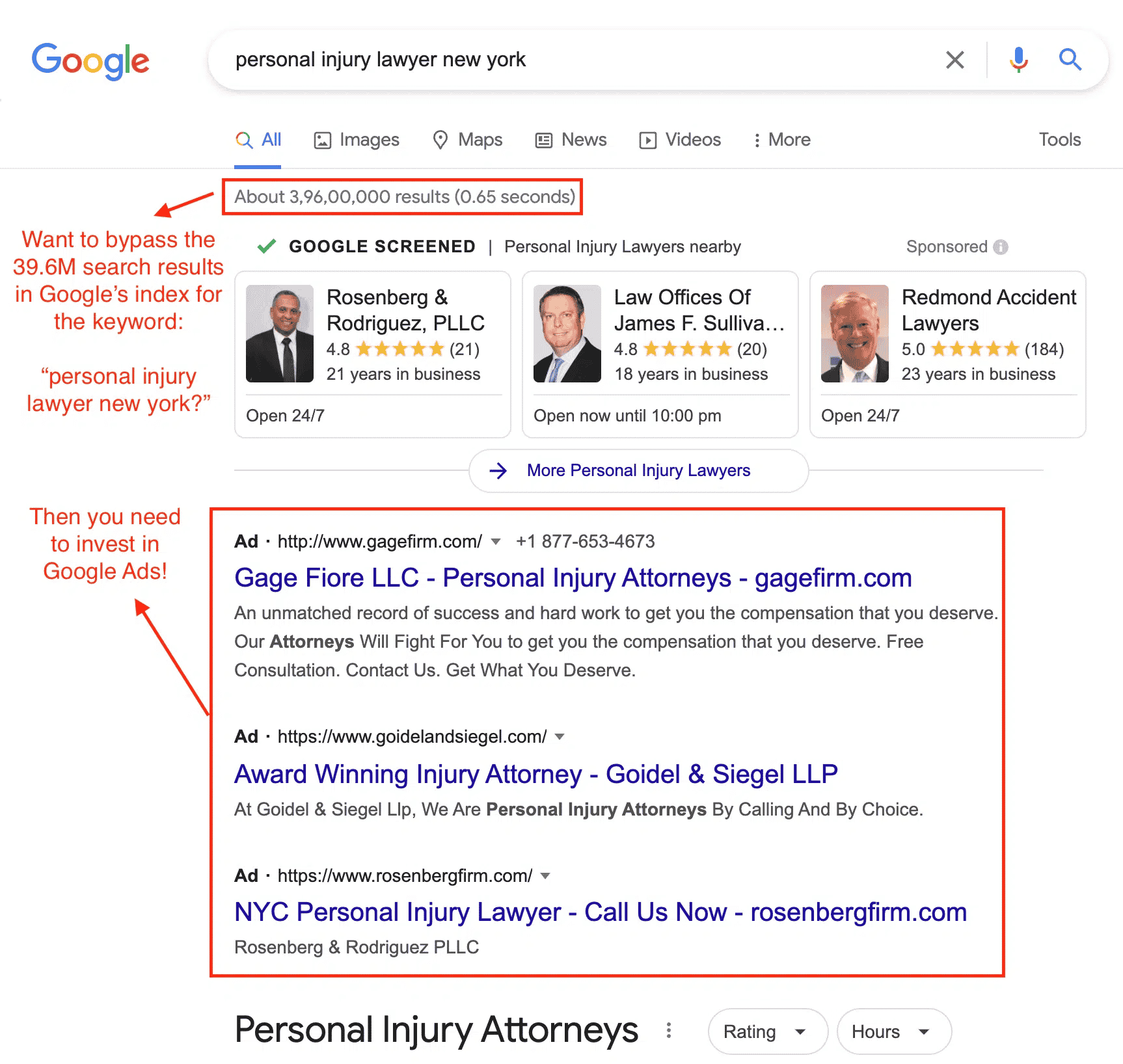 personal injury attorney search results