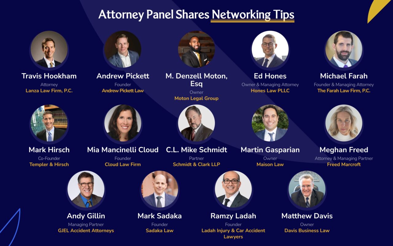 Networking For Lawyers: 14 Tips For 2025 1 Attorney Panel Shares Networking Tips